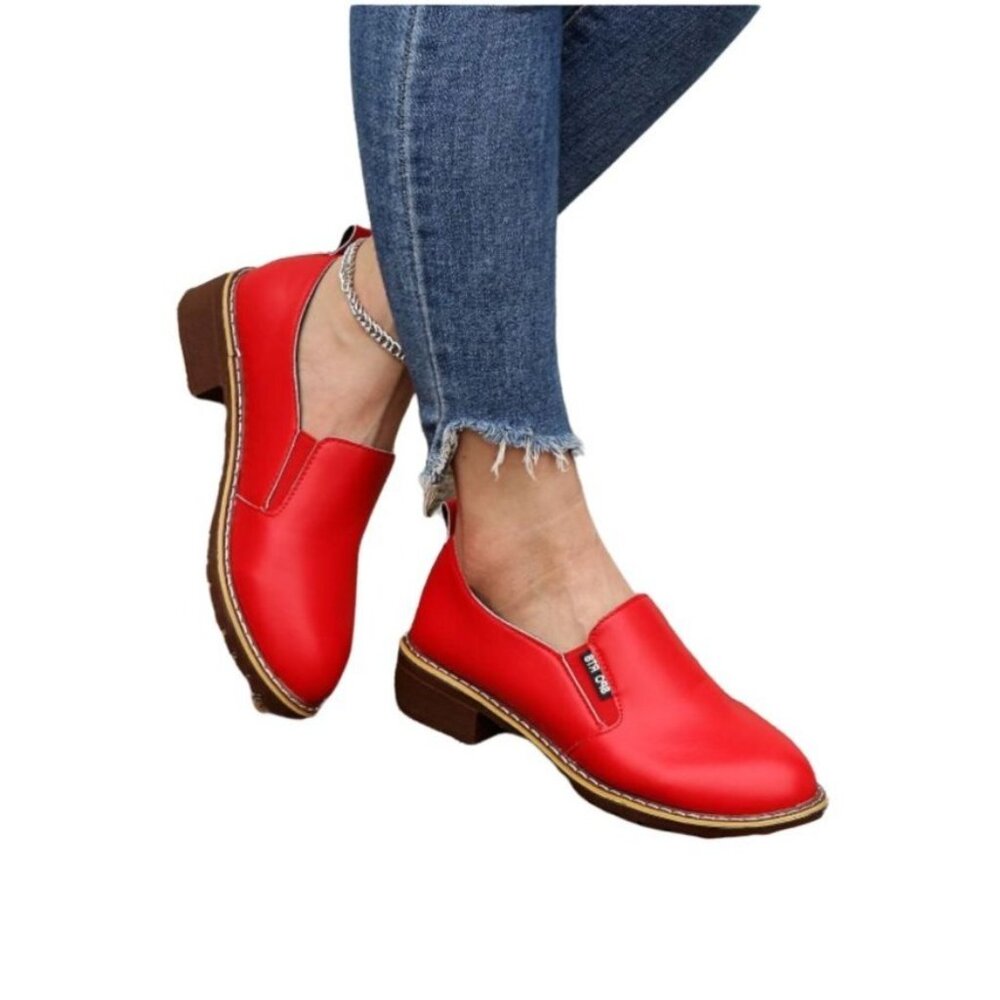 PAOTMBU - Red Slip On Shoe